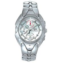 YEMA by Seiko of France RALLYGRAF Silver-Tone Quartz Alarm Chronograph . Model: YM887