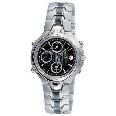 YEMA by Seiko of France Silver-Tone Sport Quartz Alarm/Chronograph . Model: YM425
