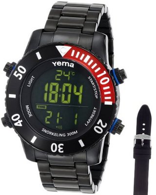 Yema COYMHF0310 Sous Marine Snorkeling Digital Display Quartz Black