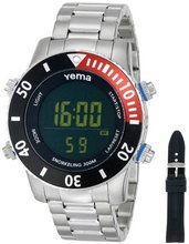 Yema COYMHF0312 Sous Marine Snorkeling Digital Display Quartz Silver