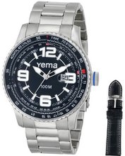 Yema COYMHF1011 Flygraf Analog Display Analog Quartz Silver