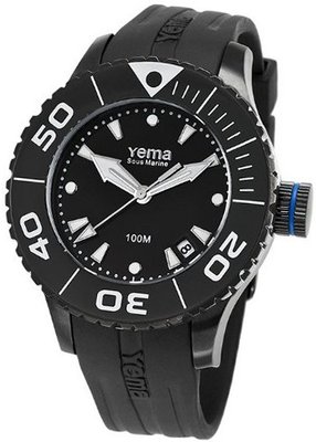Yema YMHF0405 Sous Marine Lady Analog Display Analog Quartz Black