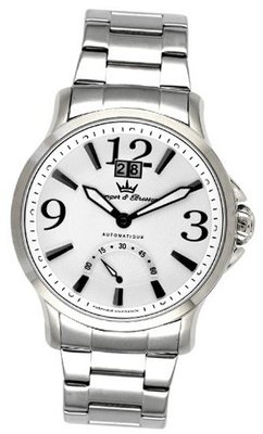 Yonger & Bresson Black calfskin band .