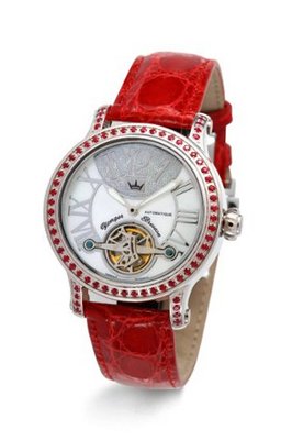 Yonger & Bresson YBD 8512-10 White Calfskin Crocodile band .