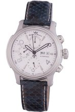 Yonger & Bresson YBH 8302H-01 Black Calfskin Crocodile band .