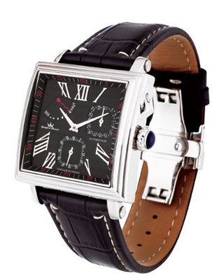 Yonger & Bresson YBH 8304H-02 Brown Calfskin Crocodile band .