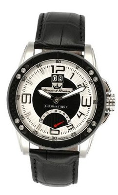 Yonger & Bresson YBH 8317-01 C Black Calfskin band .