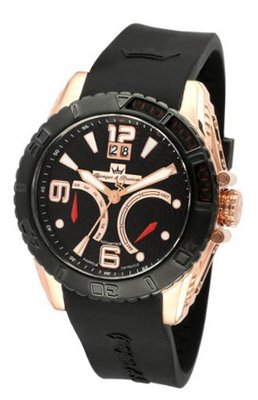 Yonger & Bresson YBH 8318-07 C Black Calfskin band .