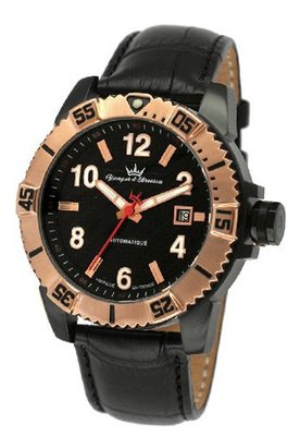 Yonger & Bresson YBH 8322-07 C Black Calfskin band .