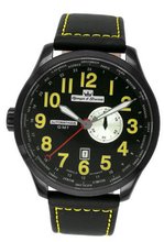 Yonger & Bresson YBH 8324-15 Black Calfskin band .