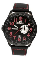 Yonger & Bresson YBH 8324-17 Black Calfskin band .