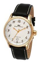 Yonger & Bresson YBH 8327-01 Black Calfskin band .