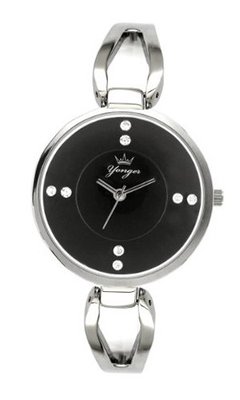 Yonger & Bresson YBH 8333-19 Black Calfskin band .