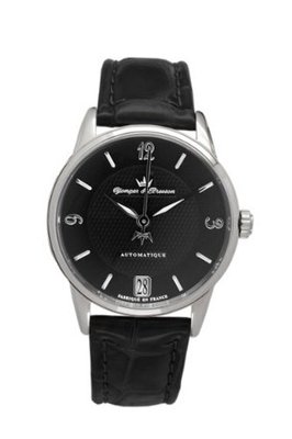 Yonger & Bresson YBH 8335-13 Black Calfskin band .