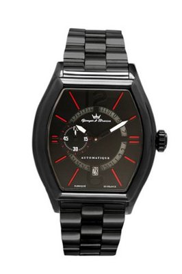 Yonger & Bresson YBH 8343-01 Black Calfskin band .