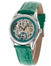 uYvesCamani Yves Camani Automatic AILA Automatik Green Gr?n YC1036-D YC1036-D with Leather Strap 