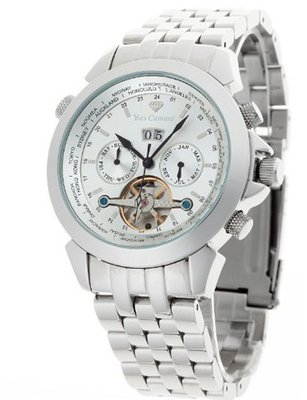 uYvesCamani Yves Camani Worldtimer Silber YC1029-K 