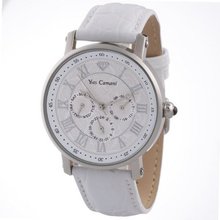 Yves Camani Barocco YC1001-F Gents Quartz Analogue White Dial Leather Strap