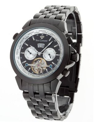 Yves Camani YVES CAMANI Worldtimer Automatik Black YC1029-O