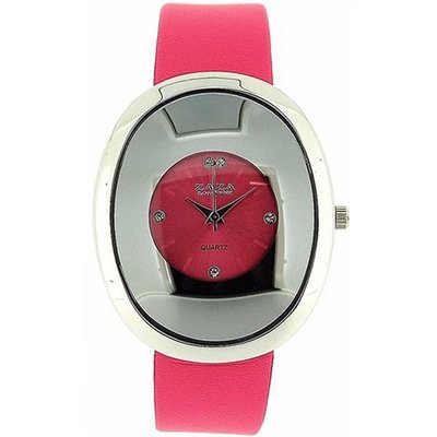 uZAZA London Zaza London Oval Shaped Pink Dial Ladies Fashion LLB857 