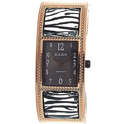 Zaza London Bangle Style Brown Dial Ladies Fashion LMB862
