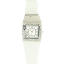 Zaza London Crystal Embedded White Dial Ladies LLB861