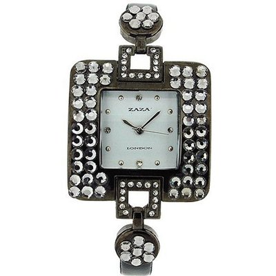 Zaza London Diamante Design White Dial Ladies LLB 863