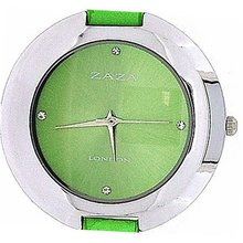 Zaza London Green Sunray Dial Dome Shaped Ladies Analogue LLB858