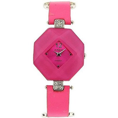 Zaza London Octagonal Pink Dial Ladies LLB870