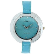 Zaza London Sky Blue Sunray Dial Dome Shaped Ladies Analogue LLB858