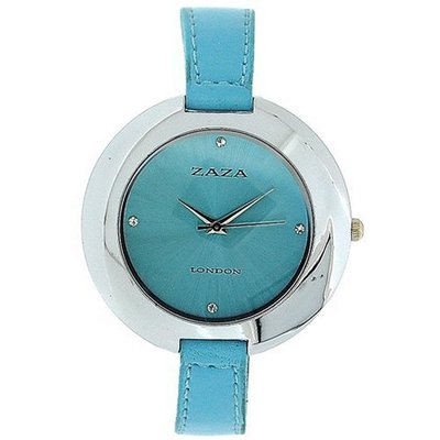 Zaza London Sky Blue Sunray Dial Dome Shaped Ladies Analogue LLB858