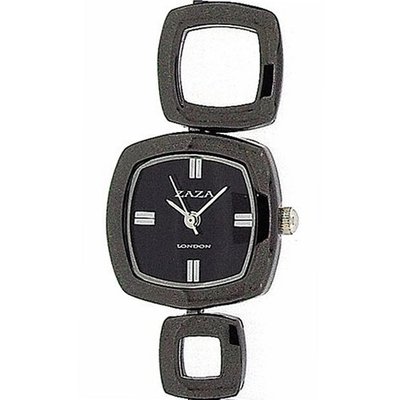 Zaza London Square Link Gun Dial Ladies Fashion LMB862