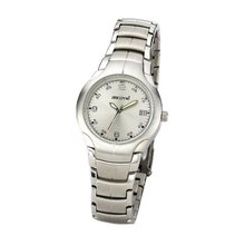 Zeeme es Ladies Silver Metal Analogue Quartz 095000030