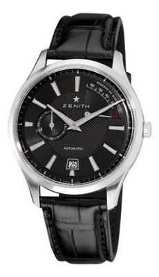 Zenith 03.2120.685/22.C493 Elite Captain Power Reserve Black Dial
