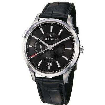 Zenith 03.2130.682/22.C493 Captain Dual Time Black Dual Time Display