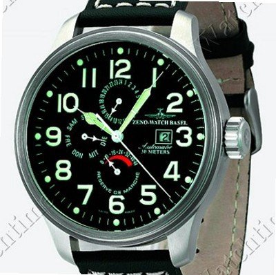 Zeno- Basel Oversized Pilot Oversized Automatic Power Reserve GMT