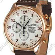 Zeno- Basel Oversized Retro Oversized Special Chrono 7750 vergoldet