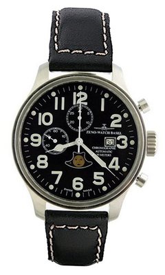 Zeno- Basel Pilot Oversized Chrono Moon Phase 8557LA-SV