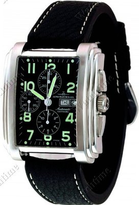 Zeno- Basel Square Stairs Chronograph black