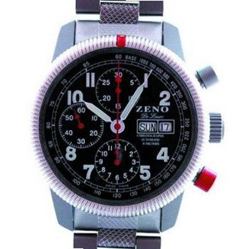 Zeno Army Divers De Luxe Tri-Compax Chronograph Ref. 6559 A-SV-MT
