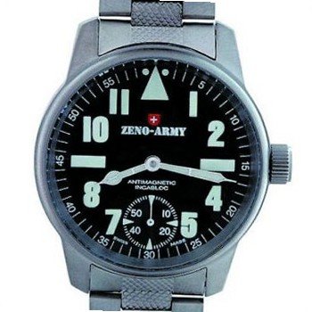 Zeno Army S/C Fliegeruhr Manual Wind Ref. 6558 B-SV-MT