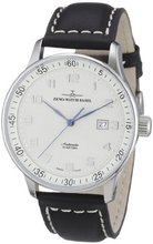 Zeno Automatic Silver Dial Black Leather Strap P554-E2
