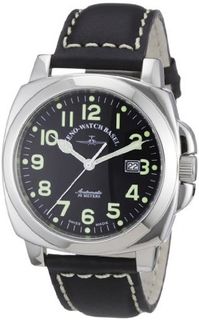 Zeno Basel Automatic Carre' OS Pilot 3554-a1 with Leather Strap