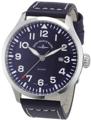 Zeno Basel Quartz Quarz 6569-515Q-a4 with Leather Strap