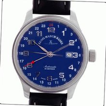 Zeno New Pilot Classic Fliegeruhr GMT Ref. 9563 CBU