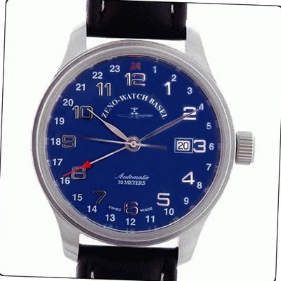 Zeno New Pilot Classic Fliegeruhr GMT Ref. 9563 CBU