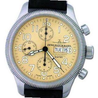 Zeno New Pilot Classic Sahara Tri-Compax Chronograph Ref. 9557 G TVDD-SA