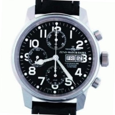 Zeno Pilot Classic Tri-Compax Flieger Chronograph Ref. 6557 TVDD A-SV