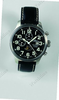 Zeno Pilot Oversized Chrono Mond