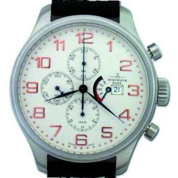 Zeno Pilot Oversized Tri-Compax Classic Power Reserve Ref. 8557 TVD PR-RW